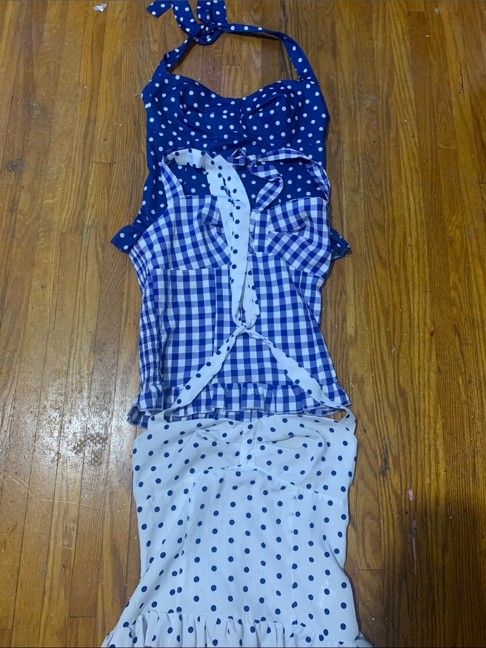 Poka dot tanks 3 peice